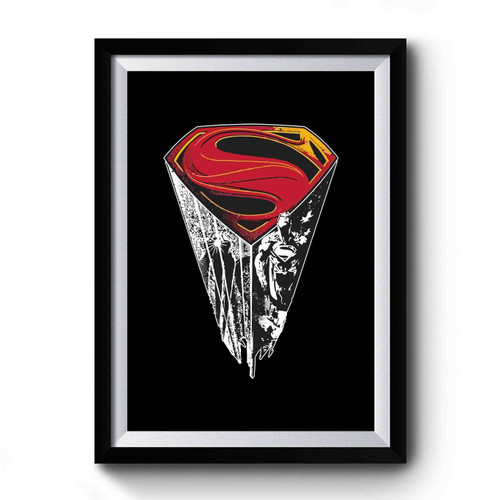 Man Superhero Of Steel Premium Poster