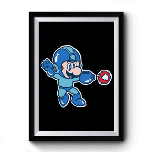 Mega Mario Super Sonic Premium Poster