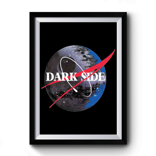 Nasa Dark Side Logo Star Wars Parody Premium Poster