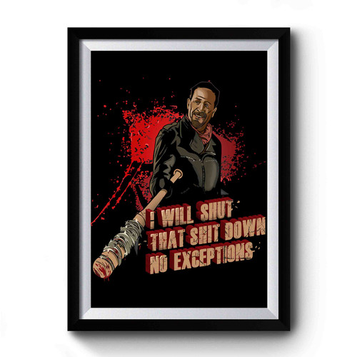 Negan Walking Dead Premium Poster