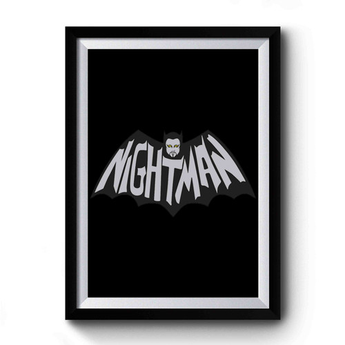Night Man Logo Premium Poster