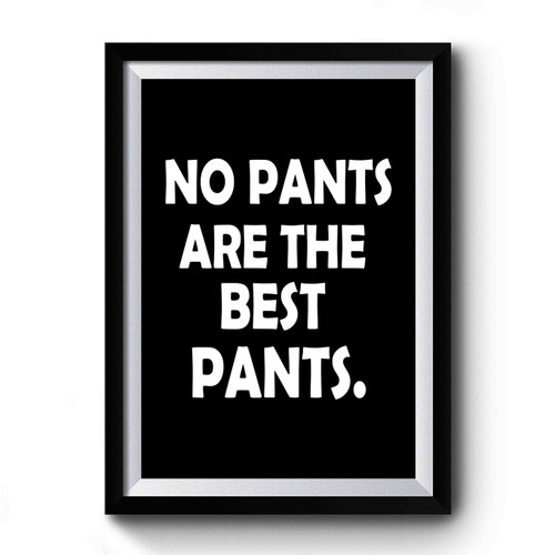 No Pants Are The Best Pants Premium Poster