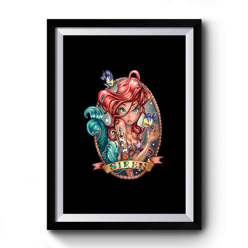 Princess Ariel Tattoo Little Mermaid Premium Poster