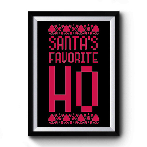 Santa Favourite Hero Christmas Parody Premium Poster