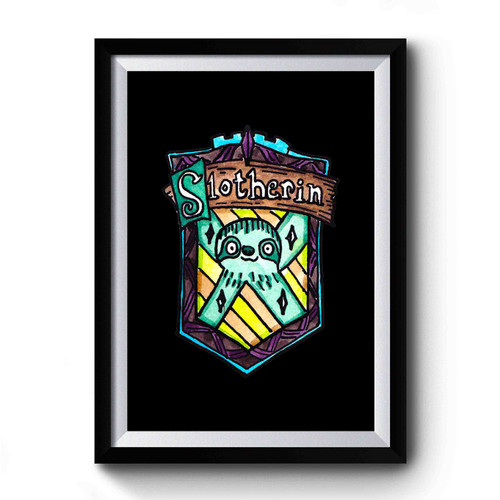 Slotherin Hogwarts School Wizard Premium Poster