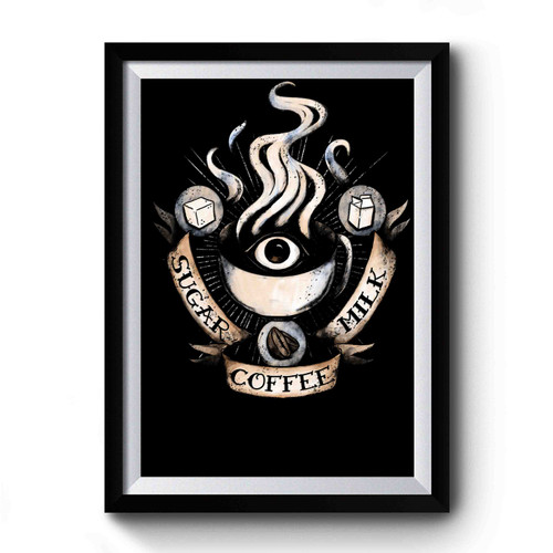 The Holy Trinity Of Caffeine Premium Poster