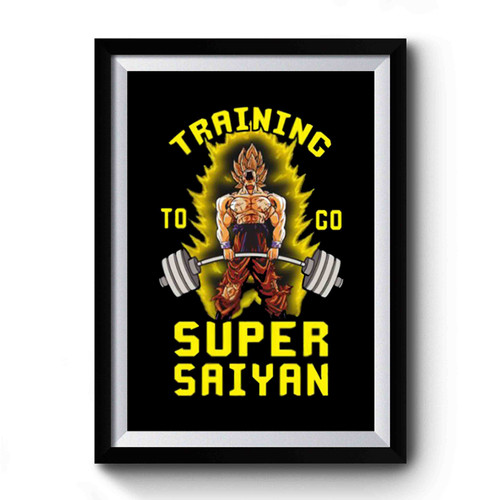 Training To Go Super Saiyan Son Goku Premium Poster