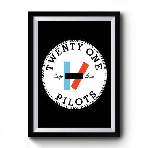 Twenty One Pilots Logo Circle Premium Poster