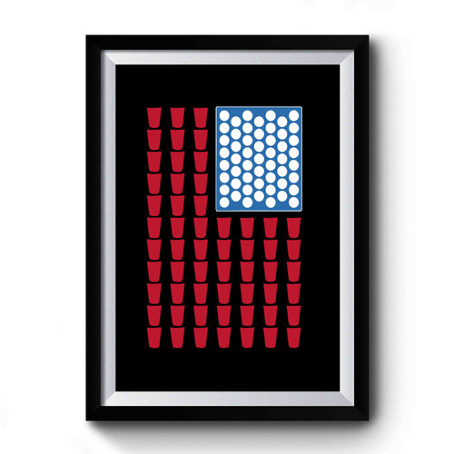 Usa Beer Pong Champ Shirt Premium Poster