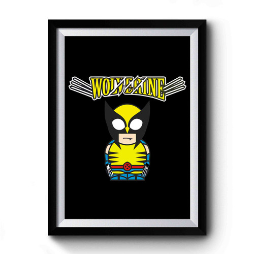 Wolverine Cartoon Figure Premium Poster