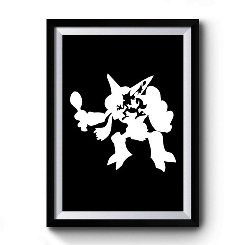 Abra Kadabra Alakazam Silhouetted Pokemon Premium Poster