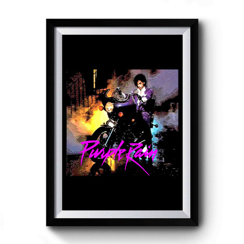 Album Prince Purple Rain Motorcycle Premium Poster