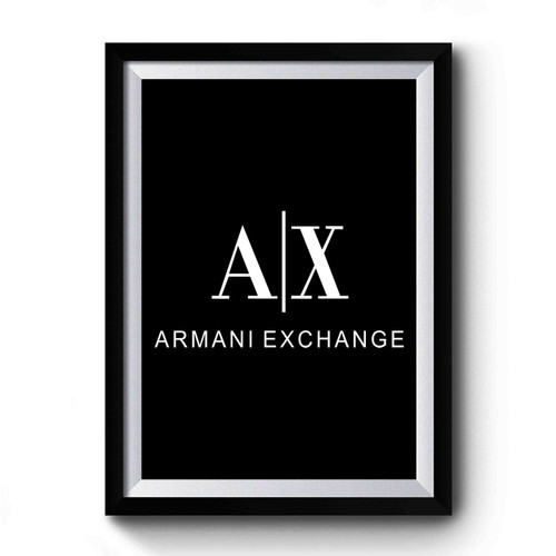 Armani Exchange Symbol Logo Premium Poster