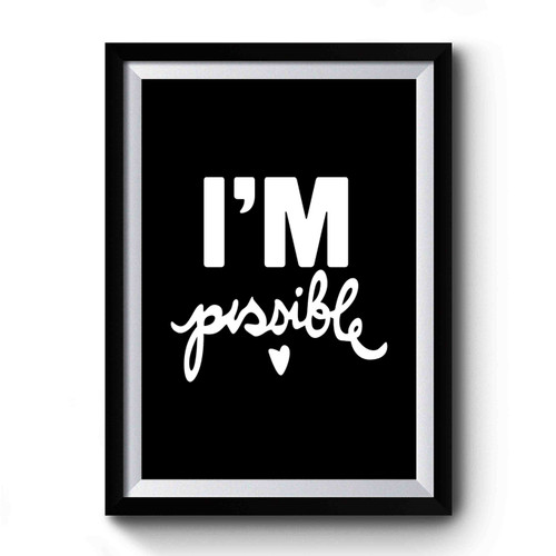 Audrey Hepburn Quote I'm Possible Audrey Hepburn Quote Yoga Gifts Never Give Up Perseverance Premium Poster