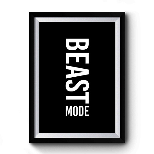 Beast Mode Workout Gym Burnout Premium Poster