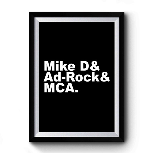 BEASTIE BOYS Names Mike D Ad-Rock MCA Premium Poster