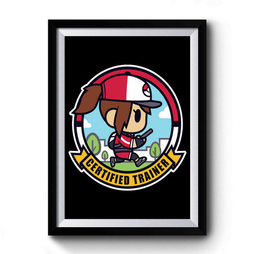 Certified Trainer Girl Pokemon Go Premium Poster