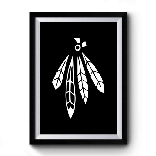 Chicago Blackhawks Hawks Feathers Stanley Funny Summer Premium Poster