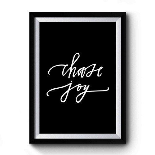 Choose Joy Christmas Gift Gifts For Mom Calligraphy Premium Poster