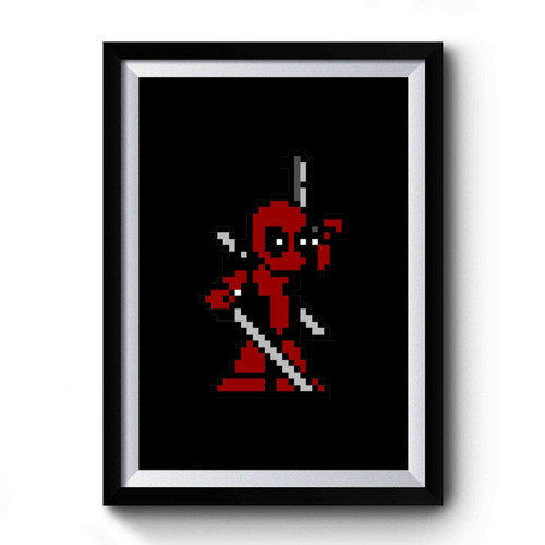 Deadpool Pixel Figure Premium Poster
