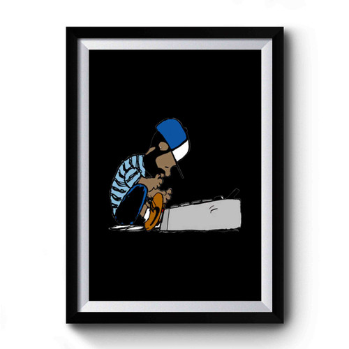 Dilla Schroeder Hip-Hop Rap Wu-Tang J Dilla MF Doom Jay Dilla Madlib Madvillain Charlie Brown Parody Premium Poster