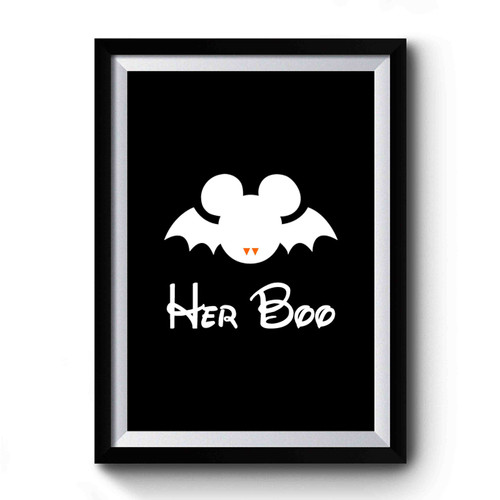 Disney Halloween Minnie Halloween Party Halloween Couples Minnie And Mickey Halloween Her Boo And His Boo 1 Premium Poster