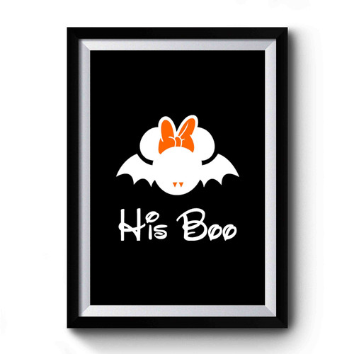 Disney Halloween Minnie Halloween Party Halloween Couples Minnie And Mickey Halloween Her Boo And His Boo 2 Premium Poster