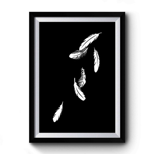 Falling Feathers Premium Poster