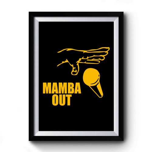 Farewell Kobe Mamba Out Premium Poster