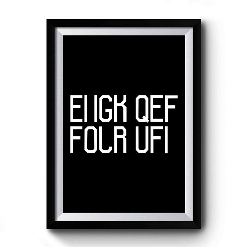 Fuck Off Hidden Message Premium Poster