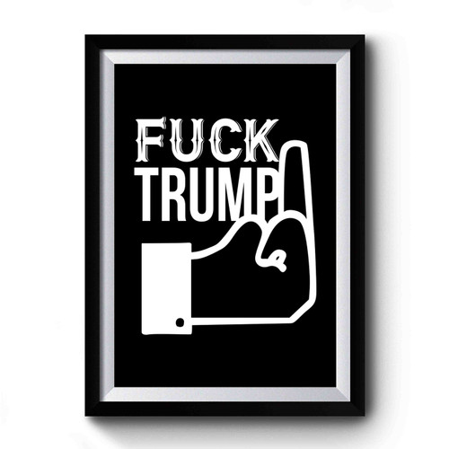 Fuck Trump Icon Premium Poster