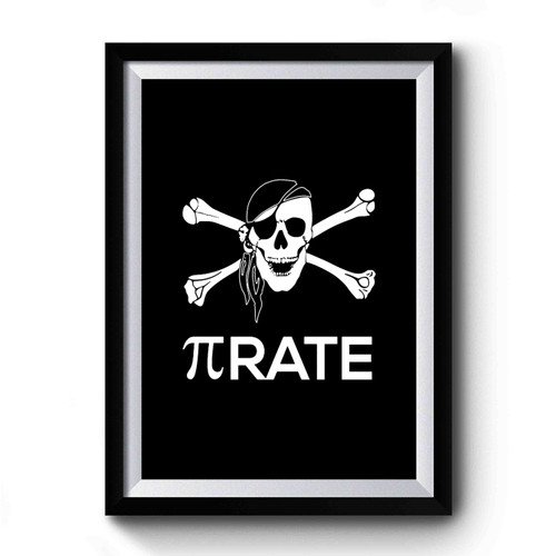 Geeky Pirate Funny Math Premium Poster