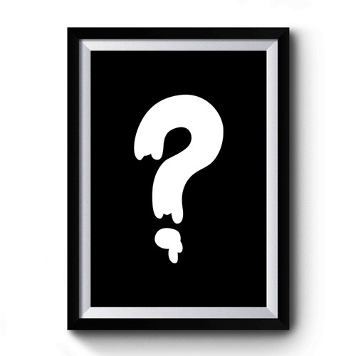Gravity Falls Soos Interrogation Symbol Premium Poster