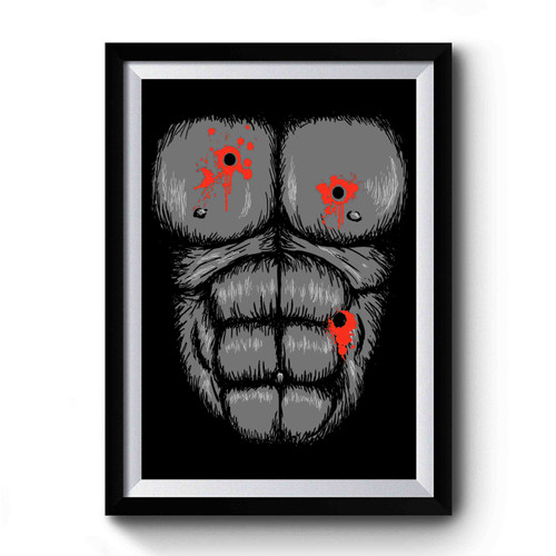 Harambe Halloween Costume Harambe The Gorilla Shot Chest Halloween 2016 Premium Poster