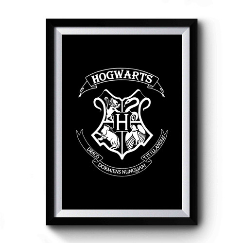 Harry Potter Hogwarts Logo Master Of Death Triangle Premium Poster