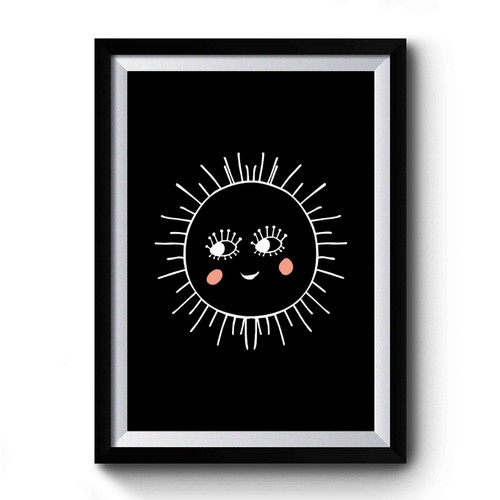 Hello Sunshine Sun Shy Cute Premium Poster