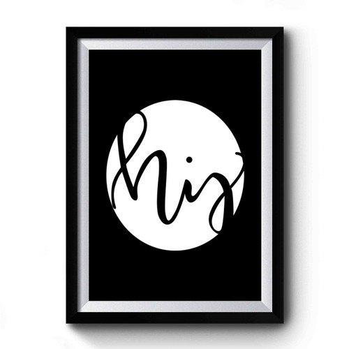 His And Hers Set Engagement Gift Handlettered Design Printed 1 Premium Poster