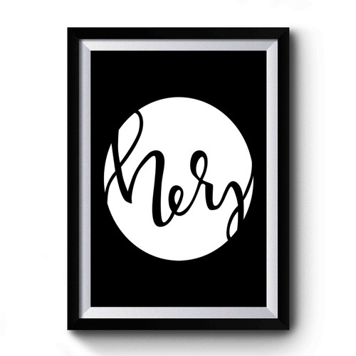 His And Hers Set Engagement Gift Handlettered Design Printed 2 Premium Poster