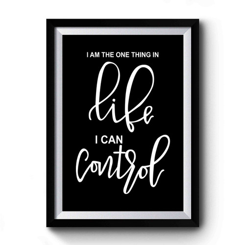 I Am The One Thing In Life I Can Control Hamilton Quote 1 Premium Poster
