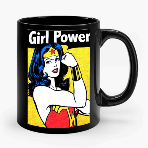 Wonder Woman Girl Power Ceramic Mug