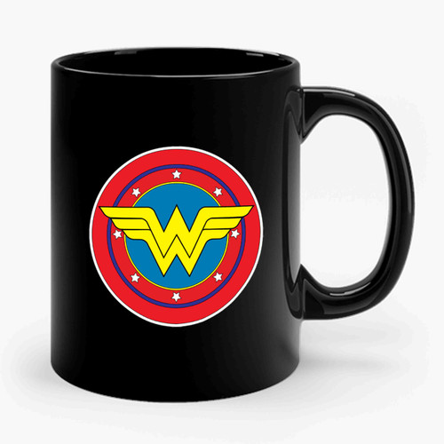 Wonder Woman Symbol Superhero Ceramic Mug