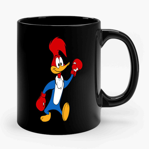 Woody Woodpecker Boxing Funny Cartoon Ceramic Mug