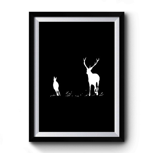 Just Grazing Deer Deer Workout Longue Dance Premium Poster