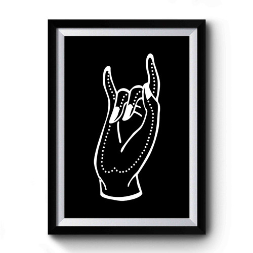 Karana Mudra Love Yoga Meditation Buddha Buddhist Buddhism Premium Poster