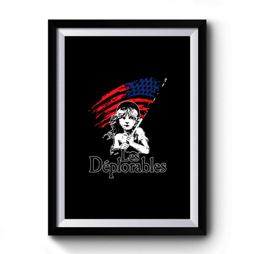 Les Deplorables Scared But Standing Her Ground Premium Poster