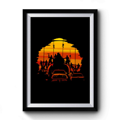 Mad Max Fury Road Warboys The Road Warrior Sunset Premium Poster