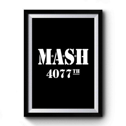 Mash 4077th Distressed Military Radar Hawk Eye Tv Show Premium Poster