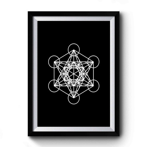 Metatron's Cube Sacred Geometry Premium Poster
