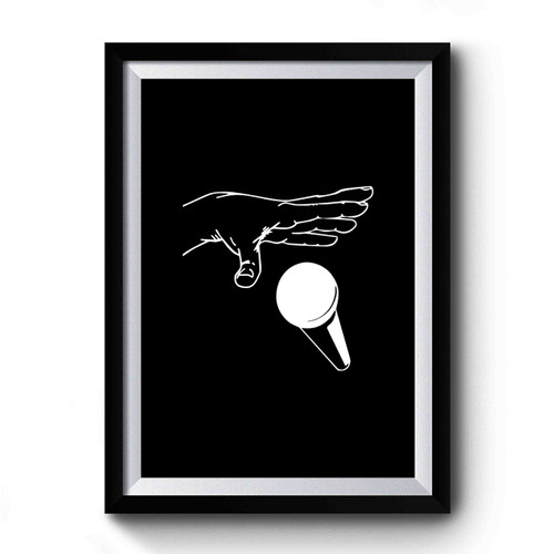 Mic Drop Drop The Mic Funny Microphone Sarcastic Premium Poster