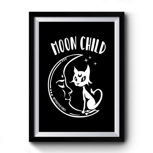 Moon Child Grunge Premium Poster